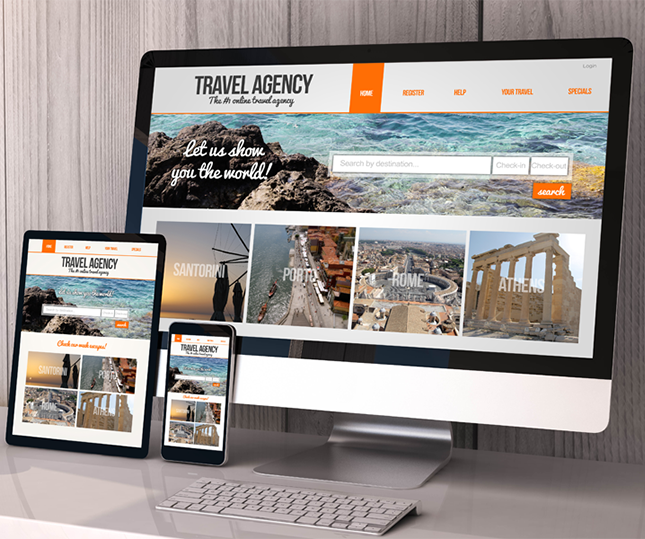 A professional website designed for a small business with a responsive effect.
